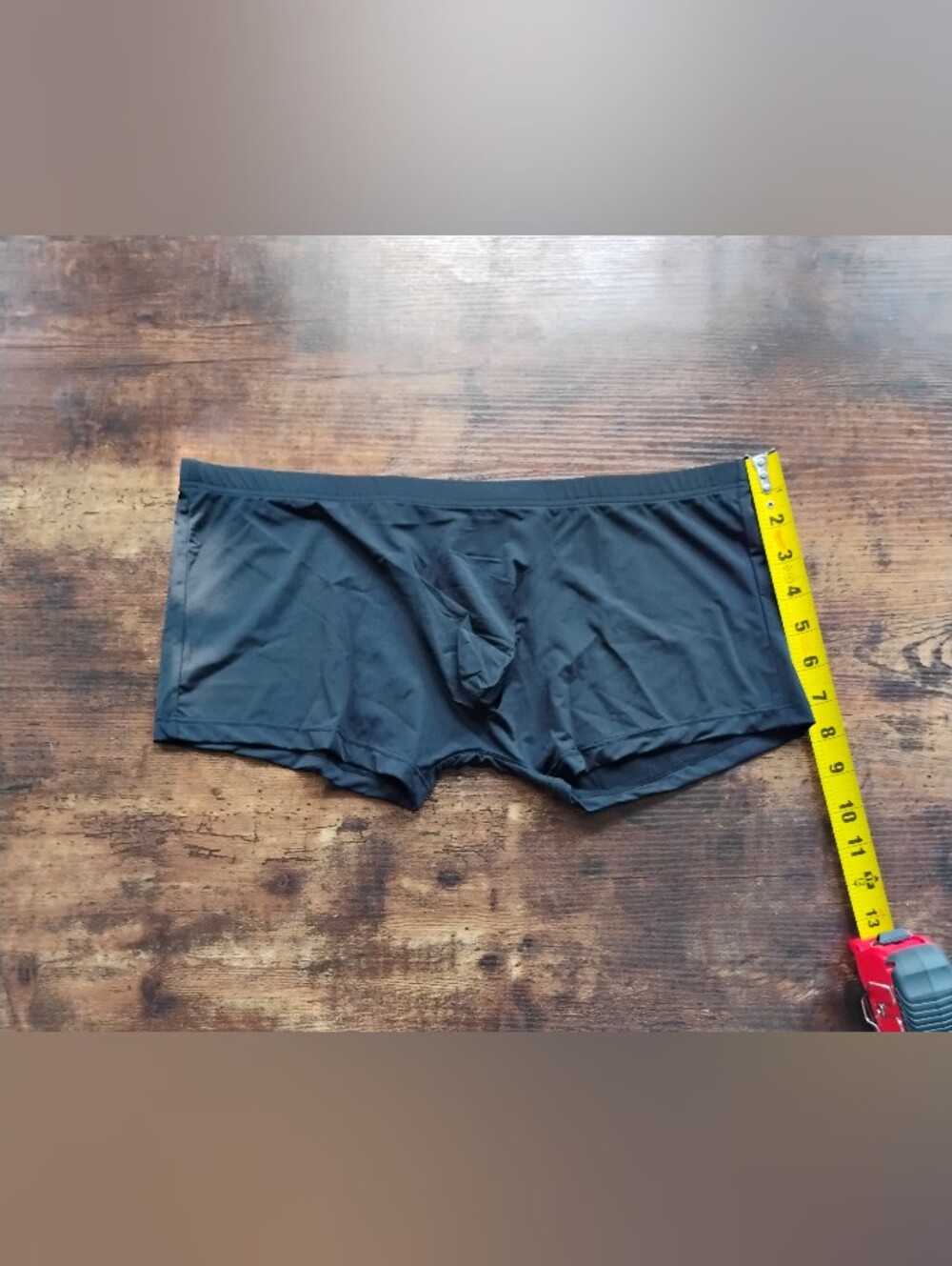 Men's Black Stretch Boxer Briefs